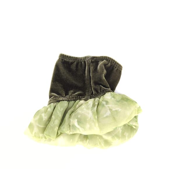 Unbranded Olive Green Velvet Doll Pull On Dressy Skirt for 18" Dolls - GUC - Picture 6 of 12